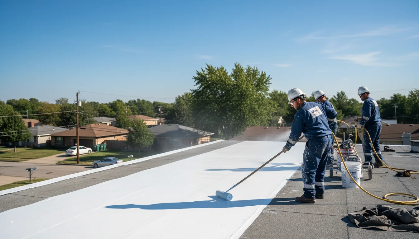 Commercial roof coating in Kinmundy, IL near me